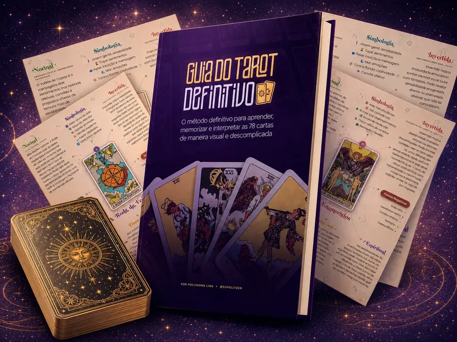 Guia do Tarot Definitivo com as páginas dos mapas mentais