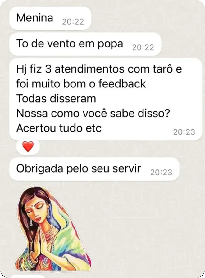Depoimento — 3 atendimentos com tarô, acertou tudo